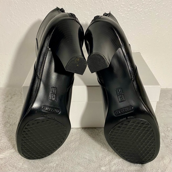 Aerosoles Gum Drop Black Faux Leather Ankle Booties Women’s Size 9.5M - Picture 8 of 11
